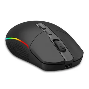 Mouse Gamer Redragon Invader Pro RGB Wireless USB 10000 DPI Preto M719RGB-PRO