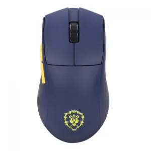 Mouse Gamer Redragon King Pro World of Warcraft Aliança Wireless Bluetooth 26000 DPI PMW3395 5 Botões Programáveis Azul