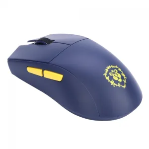 Mouse Gamer Redragon King Pro World of Warcraft Aliança Wireless Bluetooth 26000 DPI PMW3395 5 Botões Programáveis Azul