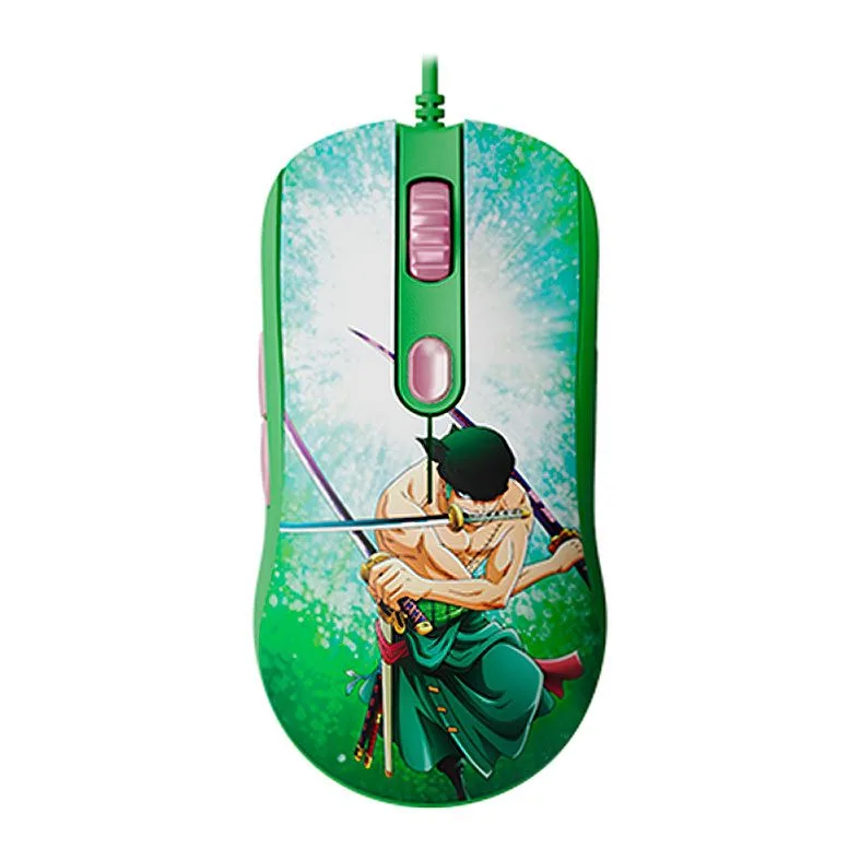 Mouse Gamer Akko One Piece Zoro 12400 DPI 5 Botões Programáveis AG325