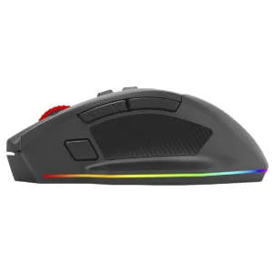 Mouse Gamer Redragon Rind Pro RGB Wireless/Bluetooth 26000 DPI 10 Botões Sensor PAW3395 Preto M813RGB-PRO