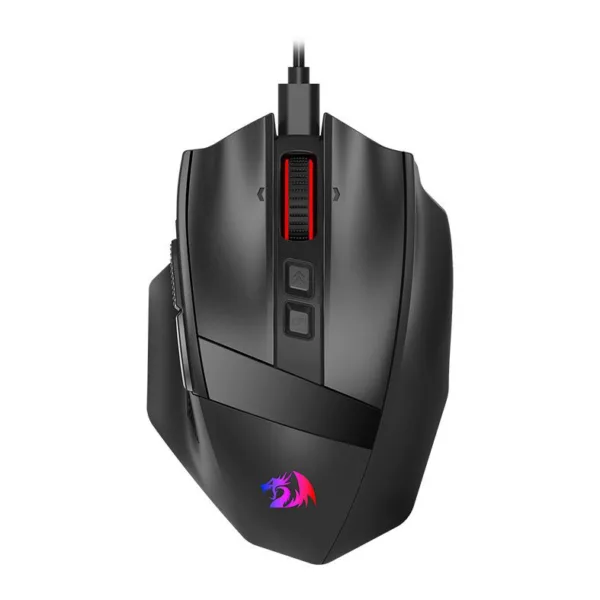 Mouse Gamer Redragon Rind RGB 16000DPI 10 Botoes Preto M813-RGB