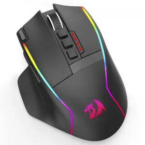 Mouse Gamer Redragon Swain Wireless Bluetooth 16.000 DPI RGB 9 Botões Programáveis Preto M915RGB-WL