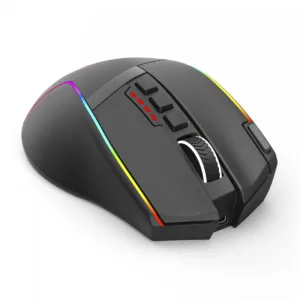 Mouse Gamer Redragon Swain Wireless Bluetooth 16.000 DPI RGB 9 Botões Programáveis Preto M915RGB-WL