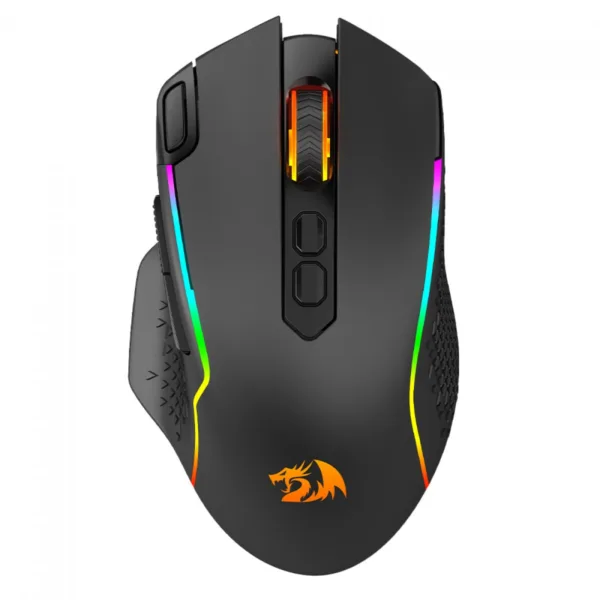 Mouse Gamer Redragon Taipan Pro RGB Wireless 10000 DPI 8 Botões Programáveis Preto M810RGB-PRO