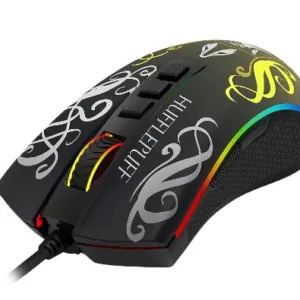 Mouse Gamer Redragon x Harry Potter Lufa-Lufa: Edição Mágica Cobra RGB Chroma 12400 DPI HP-711H