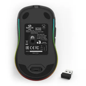 Mouse Gamer Redragon Hana RGB 7200DPI Wireless Preto M694-RGB