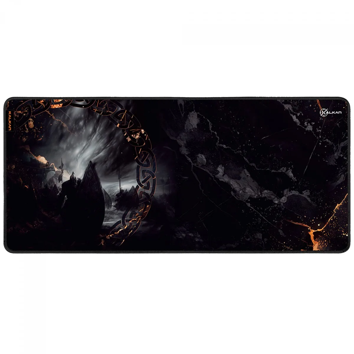 MousePad Gamer Ember EXT Extra Grande 900x400mm Preto KLK00062 - Kalkan