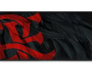 Mousepad Redragon Gamer Flamengo Mantle Edição Oficial Preto e Vermelho FL032 | 900x400x4mm