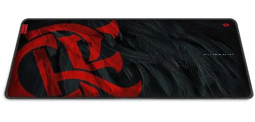 Mousepad Redragon Gamer Flamengo Mantle Edição Oficial Preto e Vermelho FL032 | 900x400x4mm