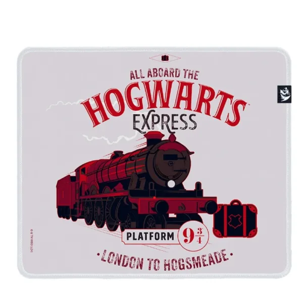 Mousepad Gamer Redragon Harry Potter Expresso Hogwart's 320x270x3mm Tamanho M Branco HP-934