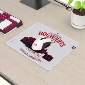 Mousepad Gamer Redragon Harry Potter Expresso Hogwart's 320x270x3mm Tamanho M Branco HP-934