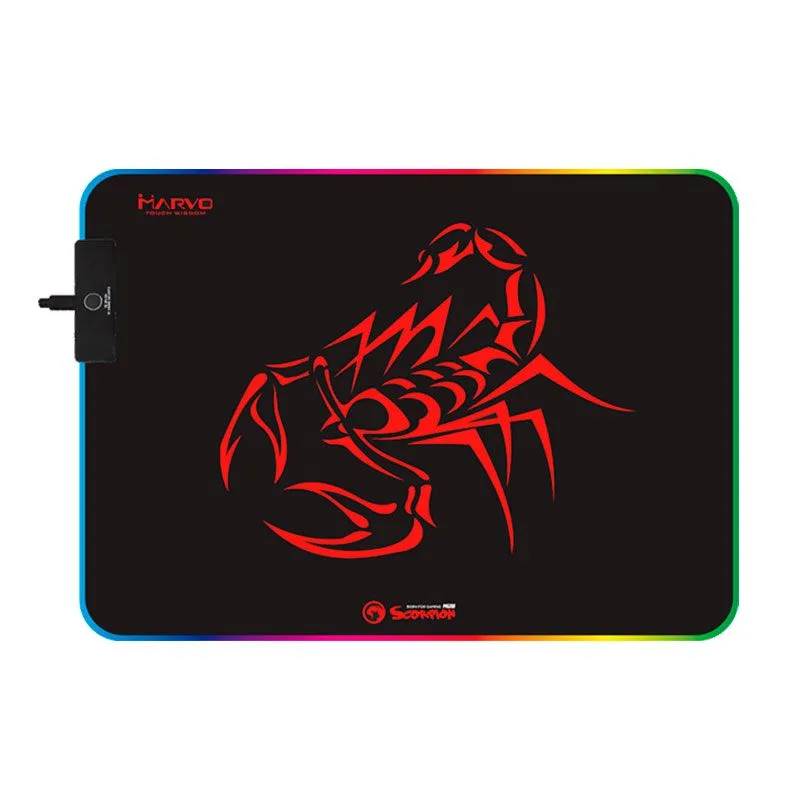 Mousepad Marvo Scorpion Gamer MG08 RGB 350X250X4mm