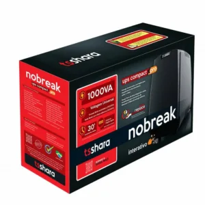 Nobreak TS Shara Compact XPRO 1000VA Universal Entrada Bivolt e Saída Bivolt Selecionável 115V/220V Preto 4528