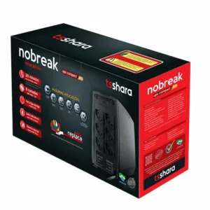 Nobreak TS Shara Compact XPRO 1000VA Universal Entrada Bivolt e Saída Bivolt Selecionável 115V/220V Preto 4528