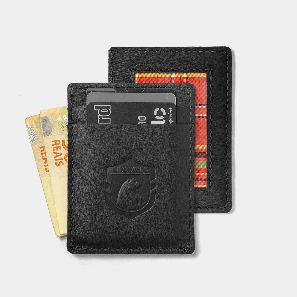 Party Wallet NW109.IP COURO ITALIANO PRETO - NORDWEG