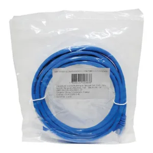 Patch Cord UTP CAT5E 26AWG 3M Azul CY--PC3.0M-5-BL 27677 - Seccon