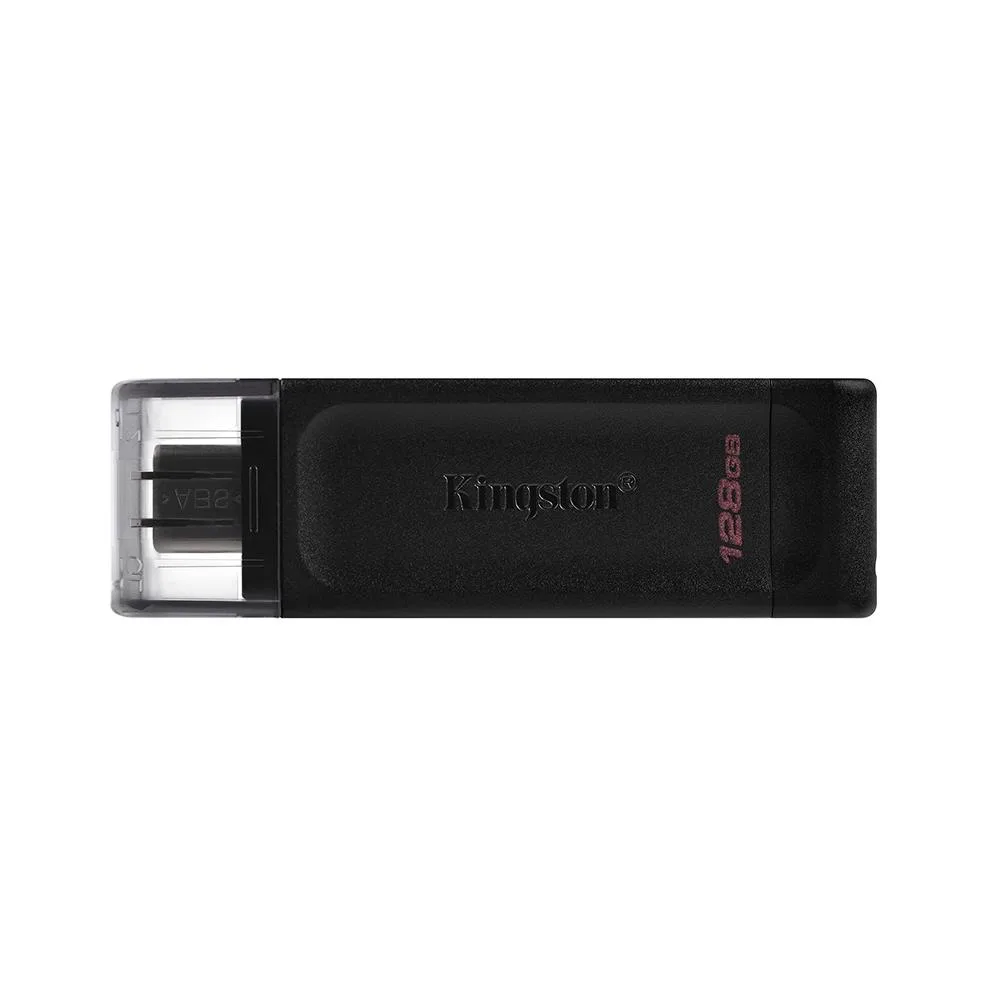 Pen Drive Kingston DataTraveler 70 128GB USB-C 3.2 Gen 1 Preto DT70/128GB