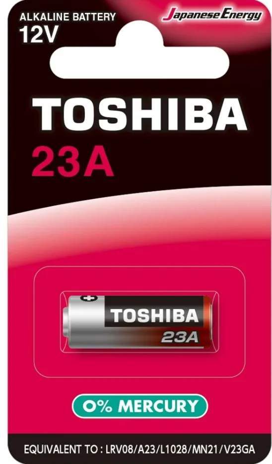 PILHA ALCALINA 12V 23A C/01 PILHA 75265 - TOSHIBA