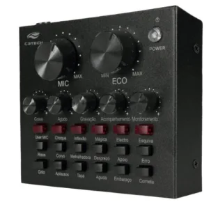 Placa de Som C3Tech MX-50BK para Streaming Lives e Gravações