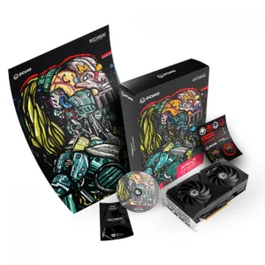 Placa de Vídeo Pcyes AMD Radeon RX 7600 XT 16GB GDDR6 FSR Ray Tracing PVR760016GBPEDF
