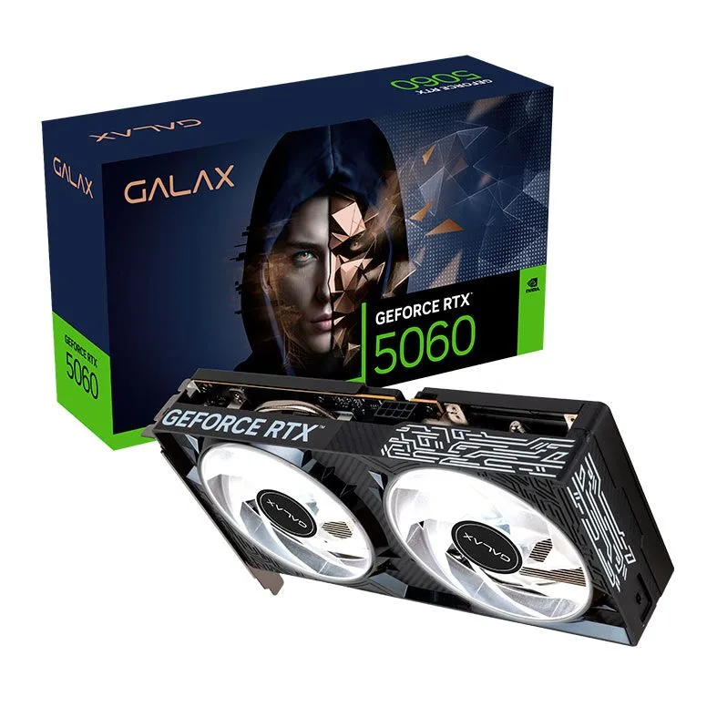 Placa de Vídeo Galax Geforce RTX 5060 1-Click OC V2 8GB GDDR7 128-bit 56NSN8MDDXBO