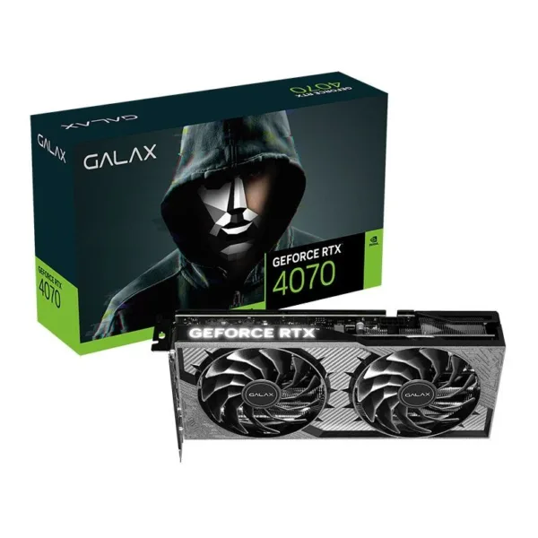 Placa de Video Galax GeForce RTX 4070 1-Click OC 2X V2 12GB GDDR6X 192-bit 47NOM7MDABXV