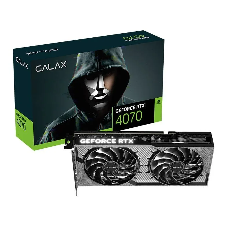 Placa de Video Galax GeForce RTX 4070 1-Click OC 2X V2 12GB GDDR6X 192-bit 47NOM7MDABXV