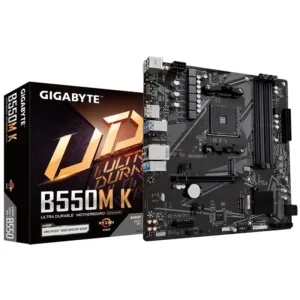 Placa Mãe Gigabyte B550M K DDR4 AM4 Chipset AMD B550 Micro ATX