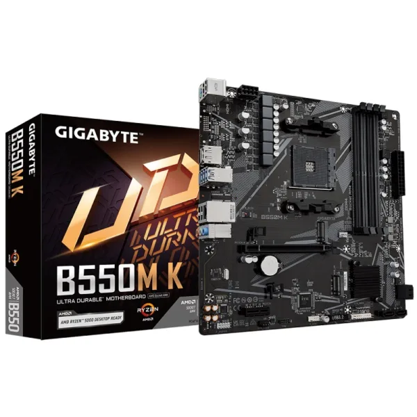 Placa Mãe Gigabyte B550M K DDR4 AM4 Chipset AMD B550 Micro ATX