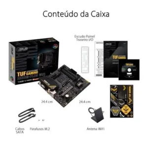 Placa Mãe ASUS AM4 TUF Gaming A520M-Plus WiFi RGB DDR4 90MB17F0-M0EAY0
