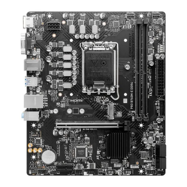Placa Mãe MSI PRO B760M-E DDR4 LGA 1700 Intel B760 Micro ATX M.2 911-7D48-045