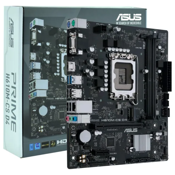 Placa Mãe ASUS LGA1700 Prime H610M-CS D4/VGA/DDR4