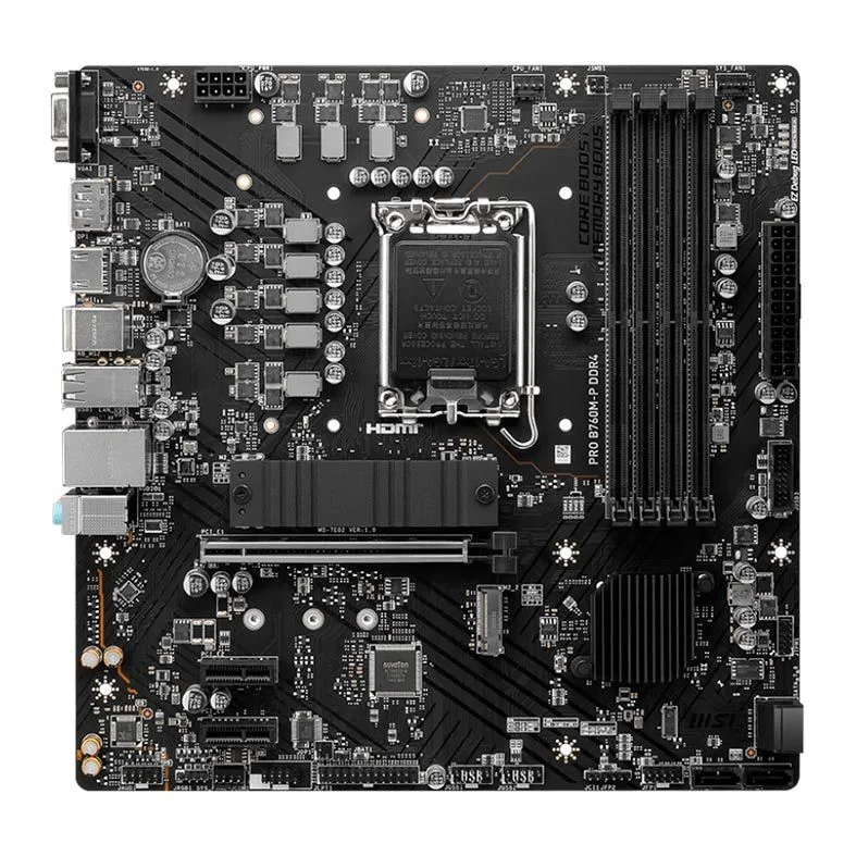 Placa Mãe MSI LGA 1700 PRO B760M-P DDR4 Chipset B760 911-7E02-001