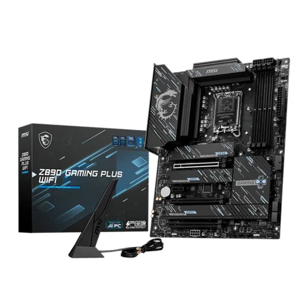 Placa Mãe MSI LGA 1851 Z890 Gaming Plus WIFI Chipset Z890 Intel ATX DDR5 911-7E34-002