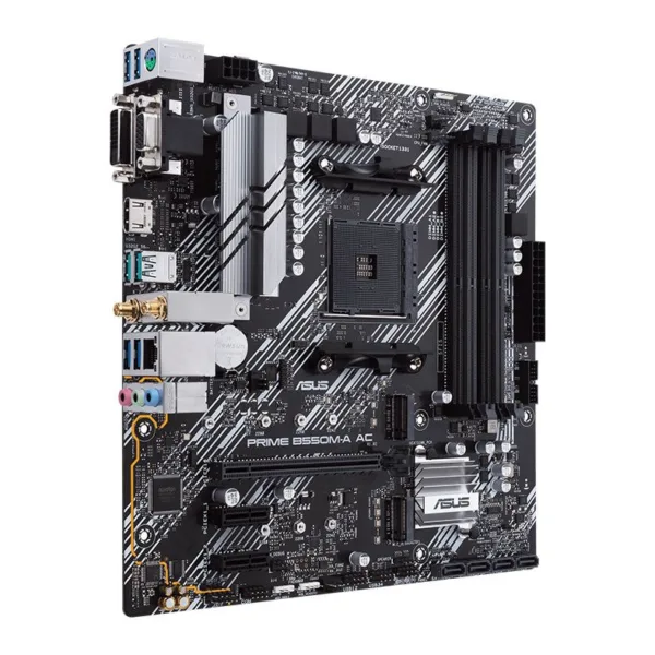 Placa Mãe ASUS AM4 Prime B550M-A AC WiFi DDR4