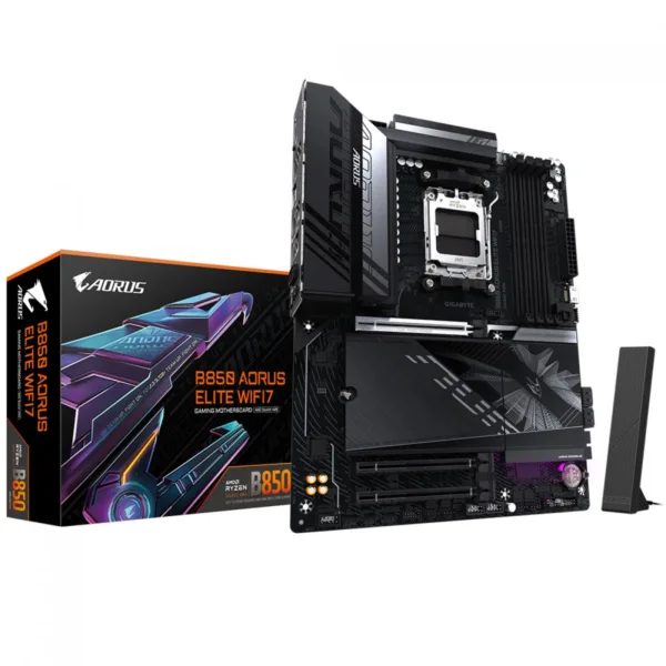 Placa Mãe Gigabyte B850 Aorus Elite WiFi7 Chipset B850 AMD AM5 ATX DDR5
