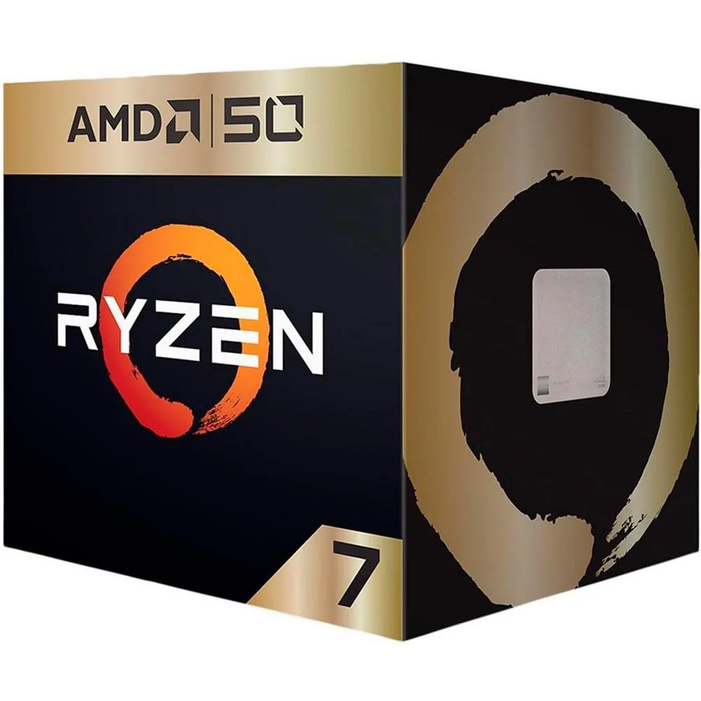Processador AM4 Ryzen 7 2700X 3.7Ghz (4.3GHz Max Boost) Cache 20MB 50th Anniversary Edition com Wraith Spire Cooler YD270XBGAFA50 - AMD