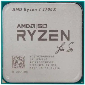Processador AM4 Ryzen 7 2700X 3.7Ghz (4.3GHz Max Boost) Cache 20MB 50th Anniversary Edition com Wraith Spire Cooler YD270XBGAFA50 - AMD