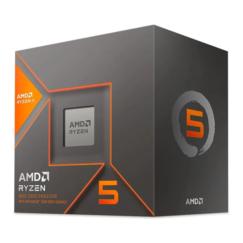Processador AMD AM5 Ryzen 5 8600G 6-Core 12-Threads 4.3GHz (5.0GHz Turbo) Cache 22MB 100-100001237BOX