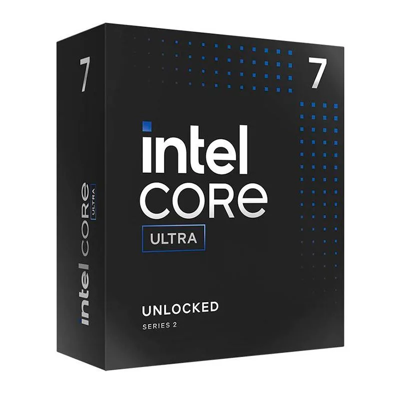 Processador Intel LGA 1851 Core Ultra 7 265K 3.9 Ghz (5.5Ghz Turbo) Série 2 20-Cores 20-Threads BX80768265K
