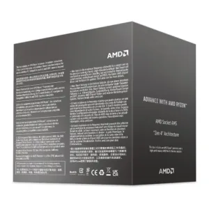 Processador AMD Ryzen 5 8400F 4.2 GHz (4.7 GHz Max Turbo) Cachê 22MB AM5 6 Núcleos 12 Threads 100-100001591BOX
