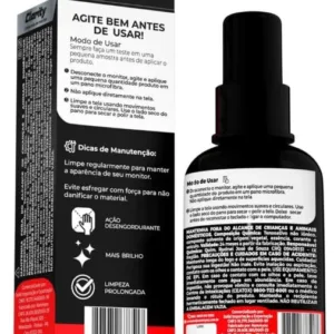 Solução para Limpeza de Telas e Monitores Redragon Clarity 60ml CP3627 - Redragon