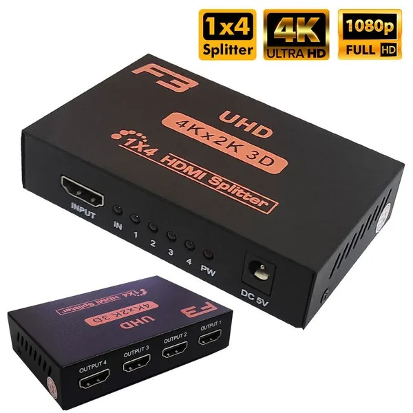 Splitter HDMI 4 Portas 4K JC-SPHMI - F3
