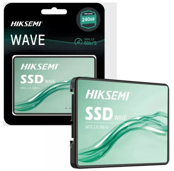 SSD 240GB Hiksemi SATA3 Wave Leitura/Gravação 530/400 MB/s HS-SSD-WAVE(S) 240G