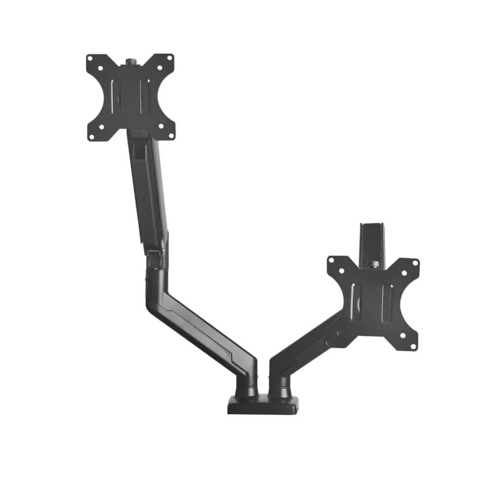 Suporte de Mesa Duplo Bluecase Ergo Flexy BSMTG02-B para 2 Monitores 12" a 32" com Pistão a Gás