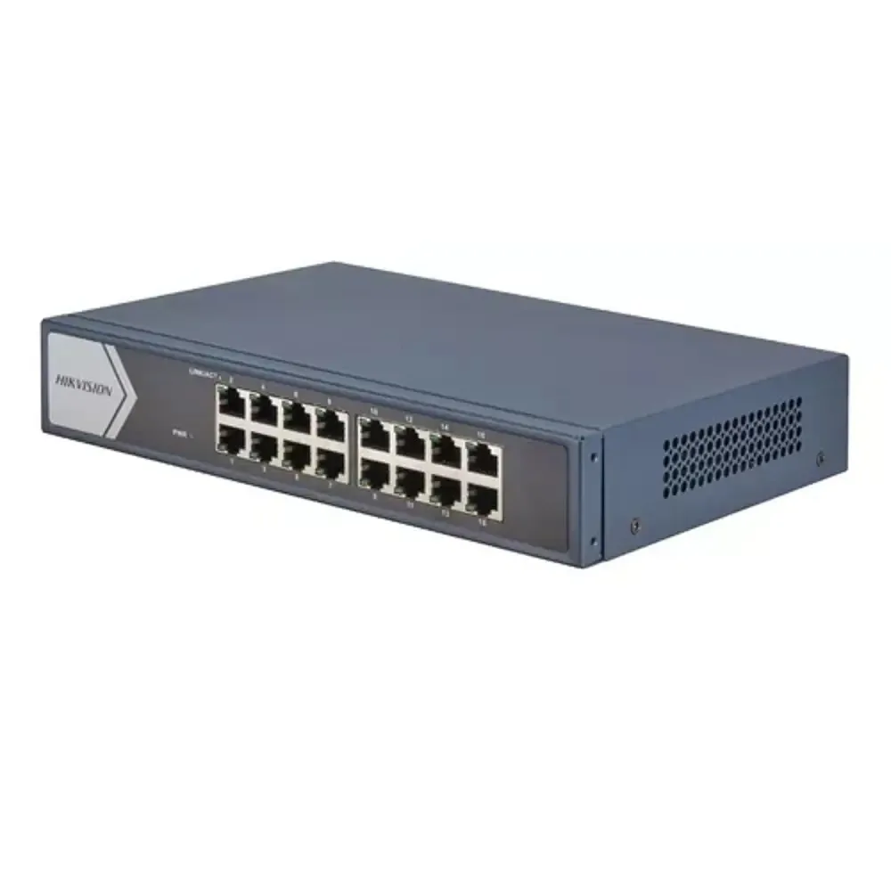 Switch Gigabit Hikvision DS-3E0516R-O 16 Portas 10/100/1000Mbps