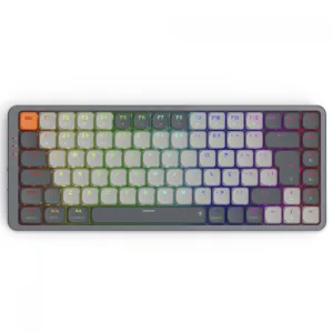 Teclado Mecânico Gamer Redragon Azure RGB Low-Profile Wireless Bluetooth Switch Brown ABNT2 Preto/Cinza K652GG-RGB-PRO (PT-BROWN)