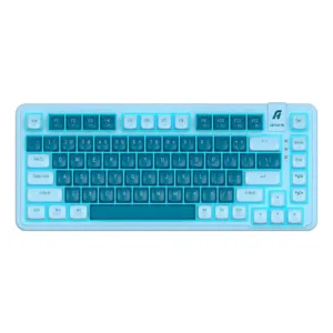 Teclado Gamer Aplus Gasket Cetus 75 Switch Red Jerszzy USB tipo A Azul AK200