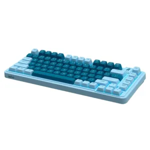 Teclado Gamer Aplus Gasket Cetus 75 Switch Red Jerszzy USB tipo A Azul AK200